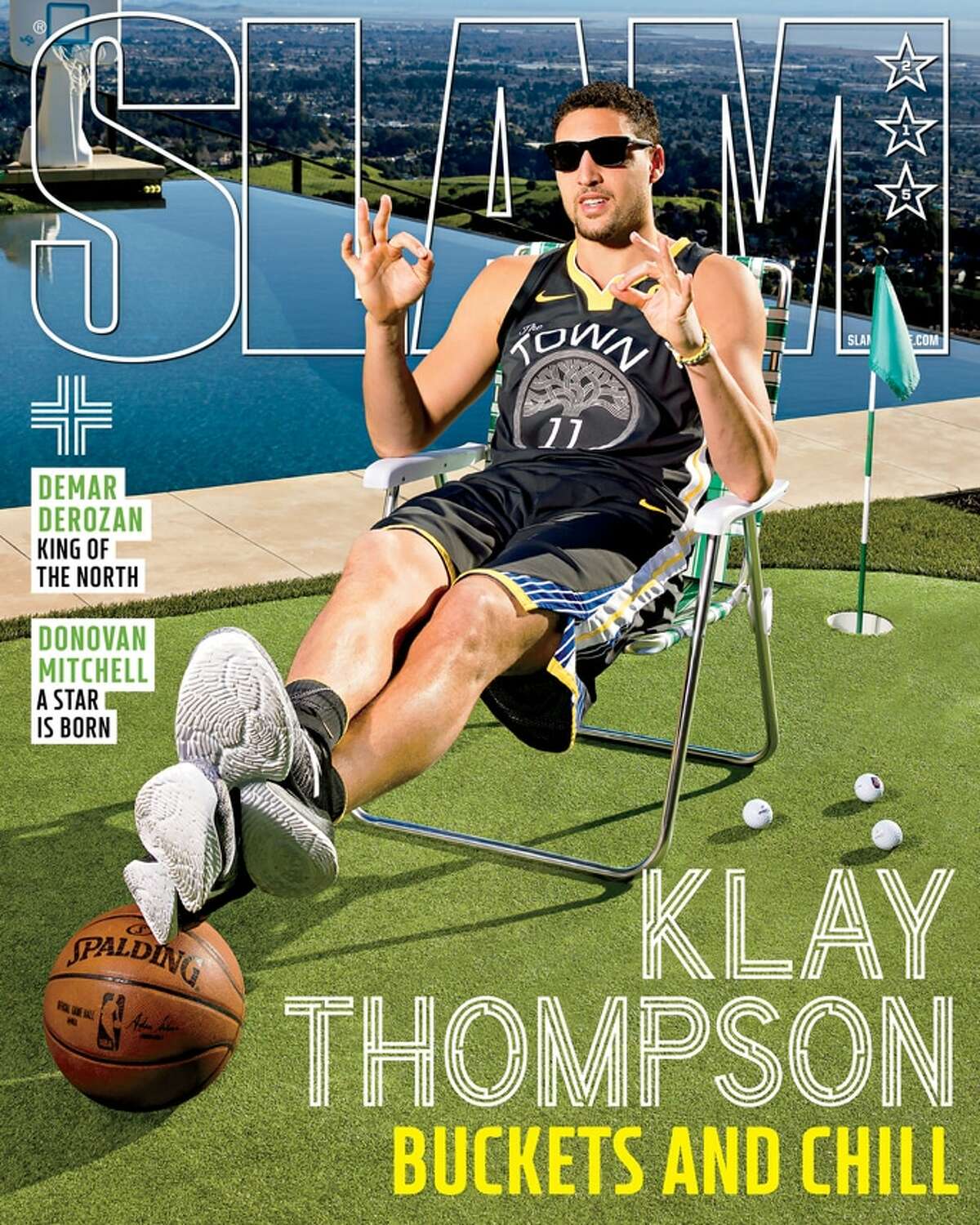 Klay Thompson's Slam magazine feature.