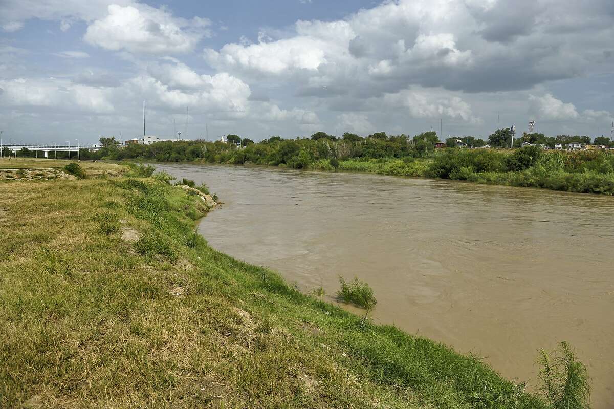 The water of the Rio Grande come close to reaching the edge of the riverbanks, Friday afternoon.