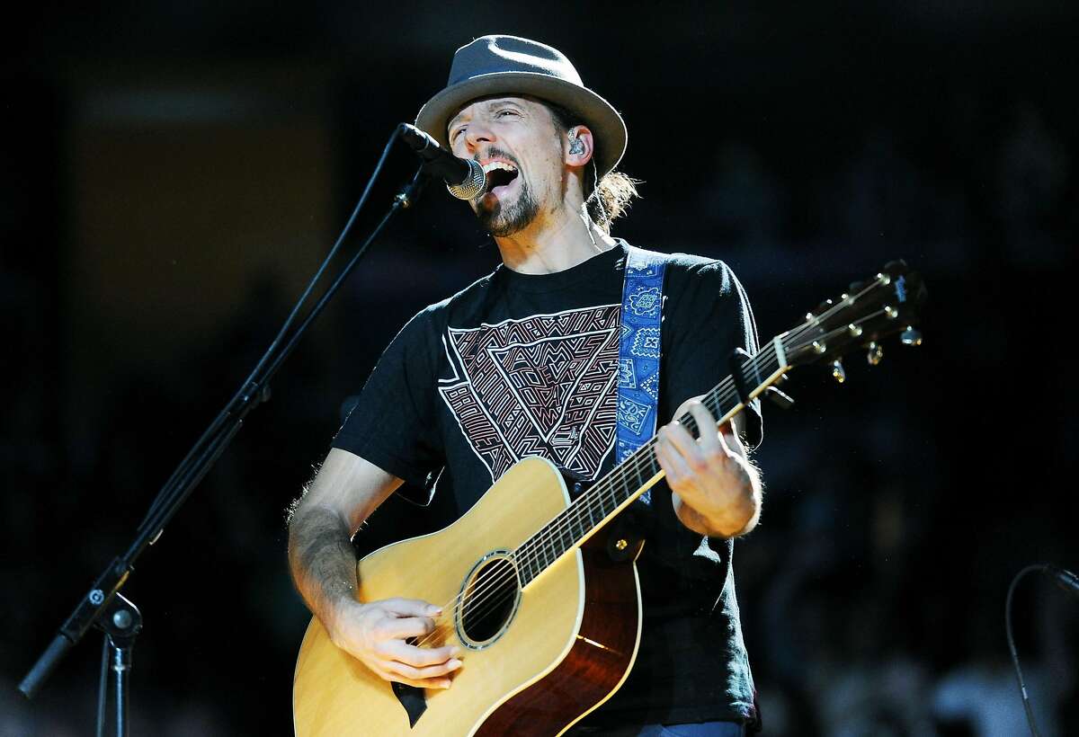 Musician Jason Mraz performs at Z100's Jingle Ball 2012 presented by Aeropostale at Madison Square Garden on Friday Dec. 7, 2012 in New York. (Photo by Evan Agostini/Invision/AP)