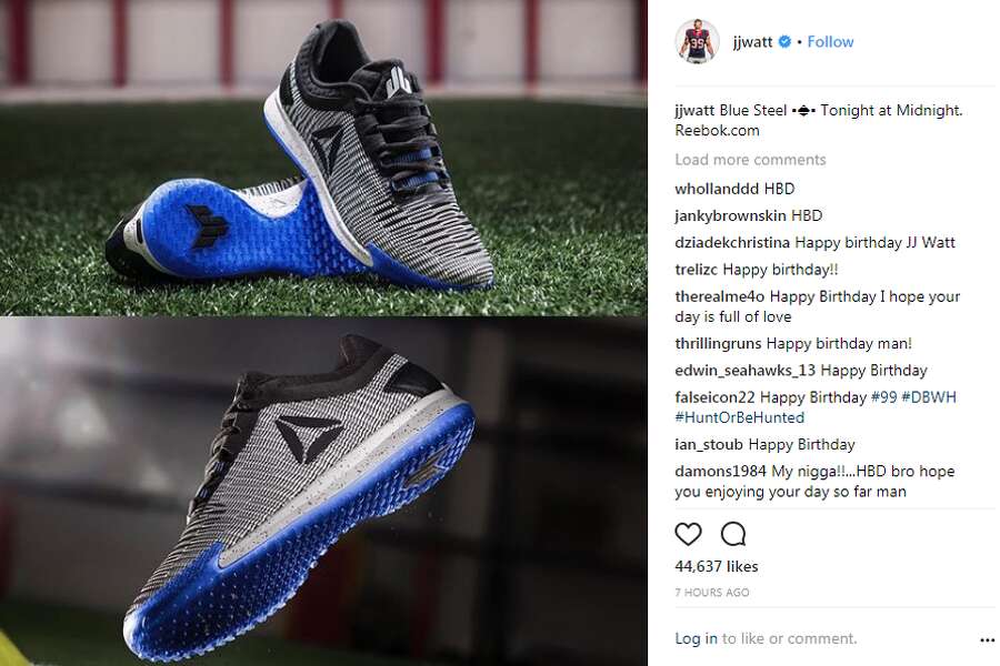J J Watt Is Dropping A Blue Steel Colorway Of His Signature Shoe Houstonchronicle Com