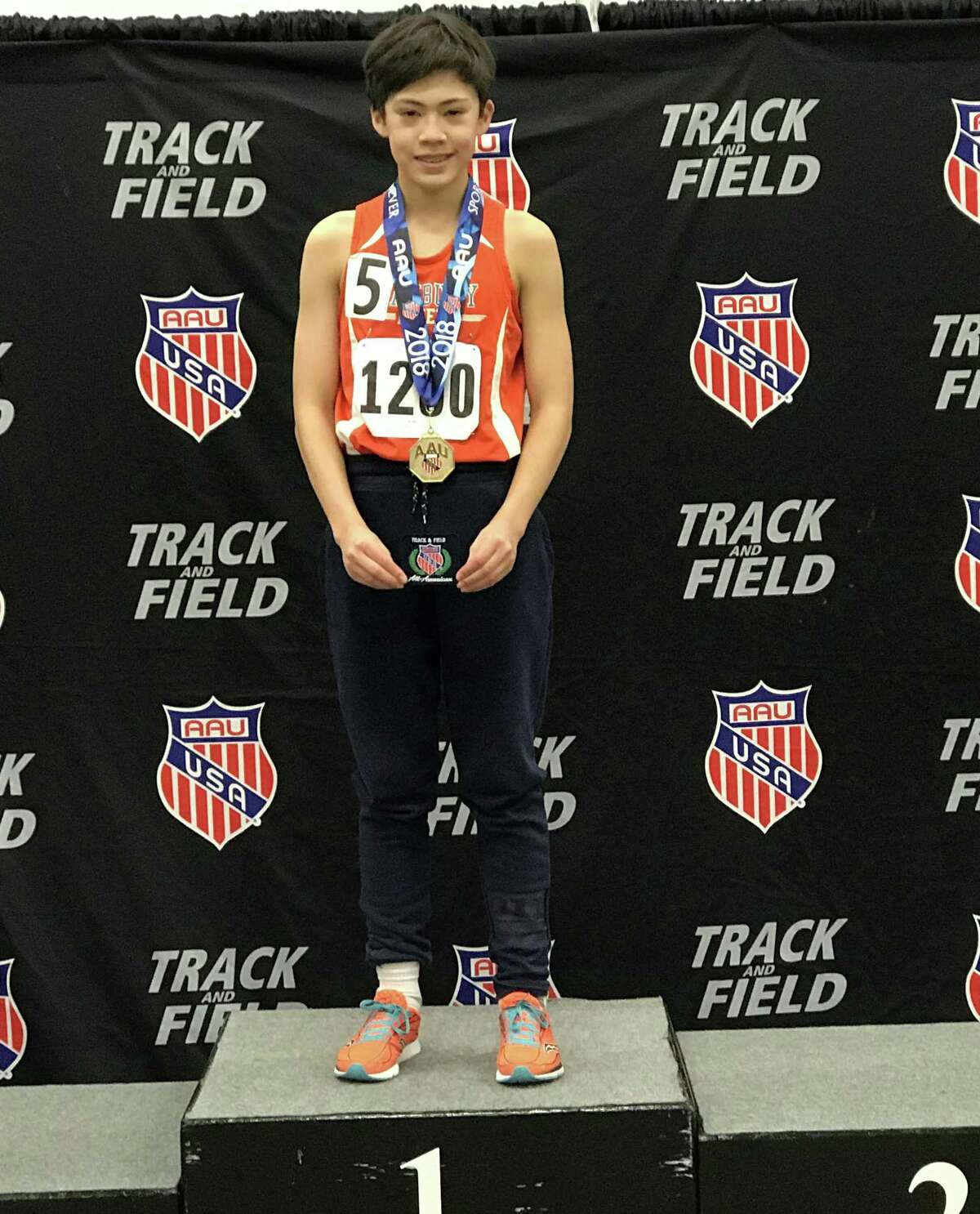 12-year-old Max Coisman won the 3,000-meter racewalk at the AAU National Championships, held last weekend in Landover, Maryland.