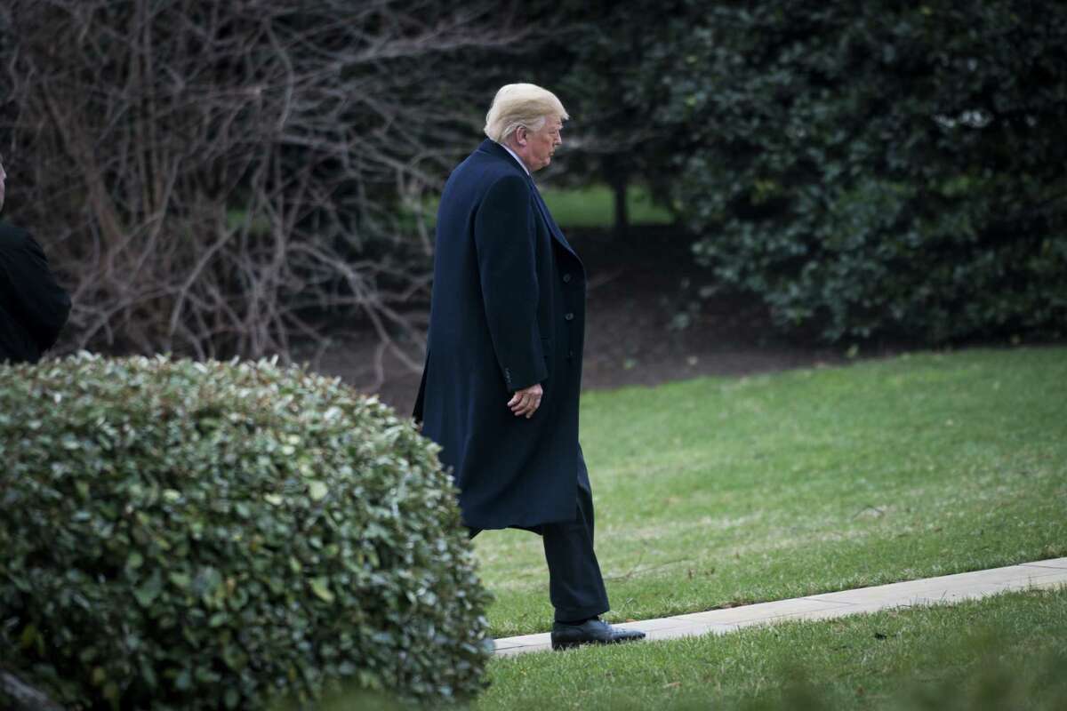 President Donald Trump walks to the White House amid a media storm over porn star Stormy Daniels. A reader recalls that Trump is not the first president to be accused of adultery.
