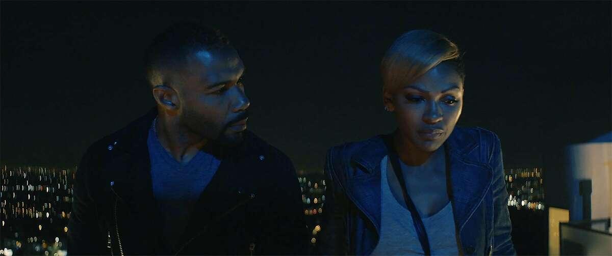 In the drama "A Boy, A Girl, A Dream," Cass (Omari Hardwick) and Frida (Meagan Good) meet on the night of Donald Trump's election.