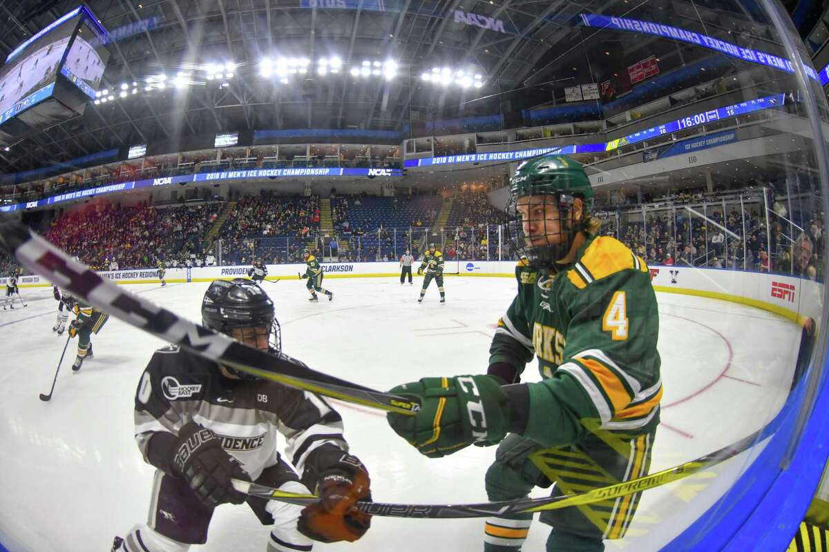 NCAA Hockey East Regional Bjorkqvist, Hawkey lift Providence past Clarkson