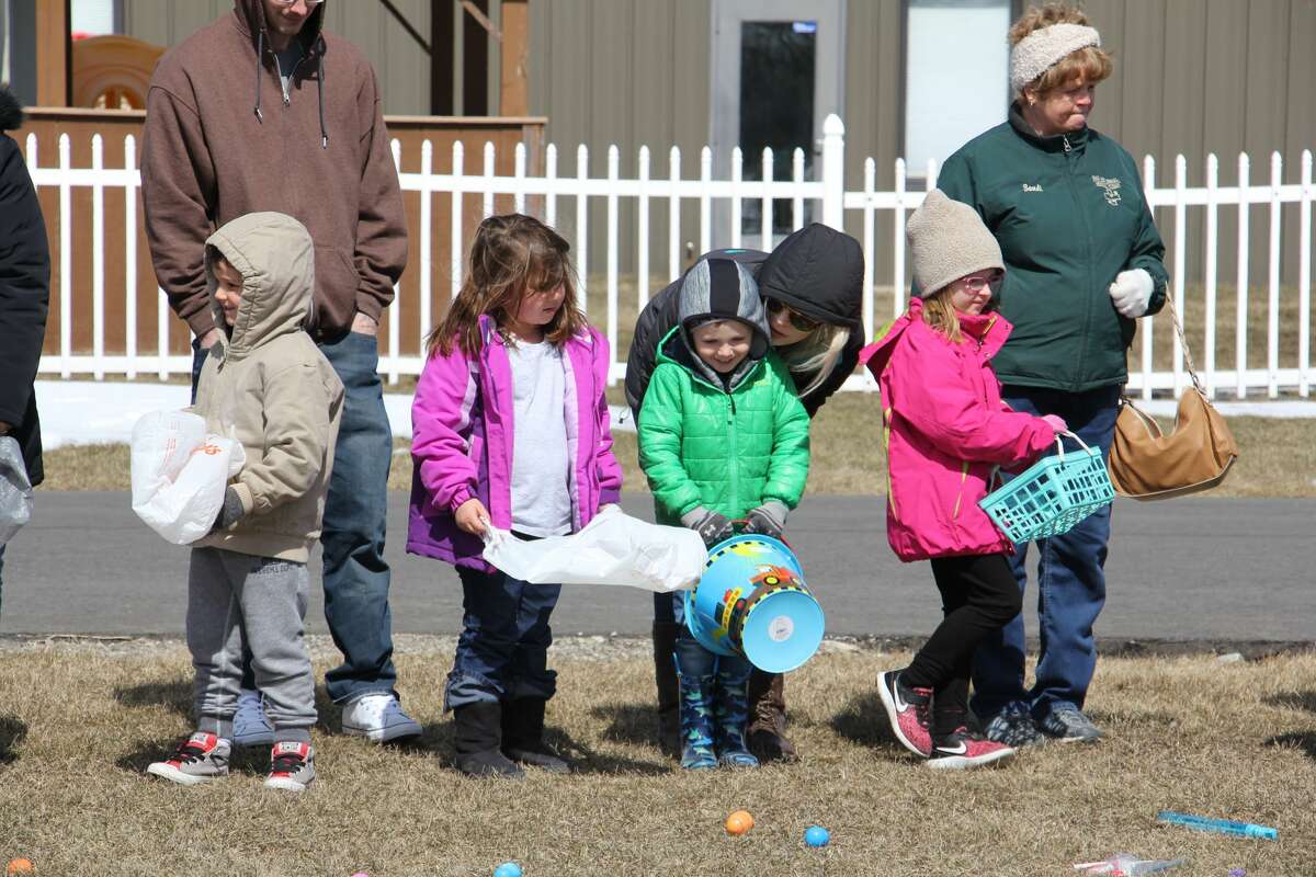 The hunt to find the most Easter eggs was in full effect Saturday afternoon at the Bad Axe Free Methodist Church. Dozens and dozens of children gathered outside and scoop up several eggs with tasty treats inside.