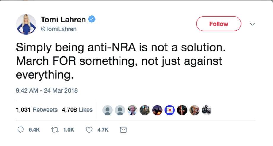 tomi lahren roasted for saying march for our lives isnt for