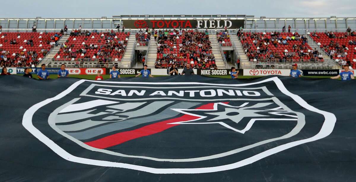 Fans attend the San Antonio FC home opener against Saint Louis FC Saturday March 24, 2018 at Toyota Field.