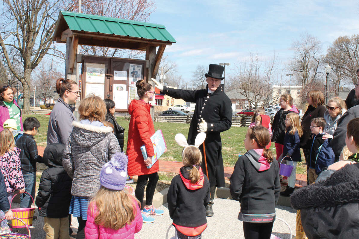 The 1820 Col. Benjamin Stephenson House in Edwardsville conducted an Easter egg hunt on Sunday. The event featured face painting, games, an appearance by a re-enactor appearing as Col. Stephenson and the egg hunt, which covered much of the house grounds. Tours of the house were also available to those interested.
