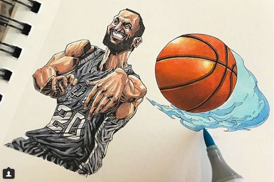 Check out these insane drawings of NBA players