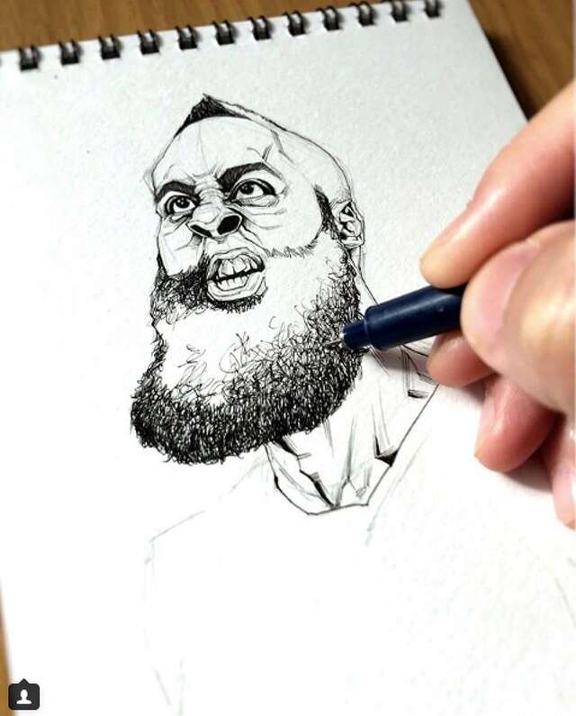 Check Out These Insane Drawings Of Nba Players Sfchronicle Com