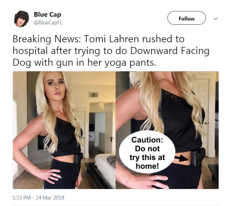 Tomi Lahren Wore Yoga Pants That Let You Conceal a Gun