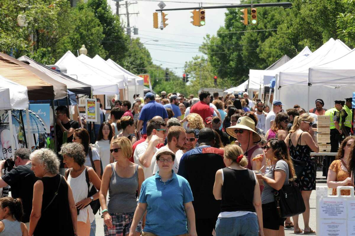 Nice weather brought a over flowing crowd to the 2016 Art on Lark presented by the Lark Street Business Improvement District on Saturday July 16, 2016 in Albany, N.Y. (Michael P. Farrell/Times Union)