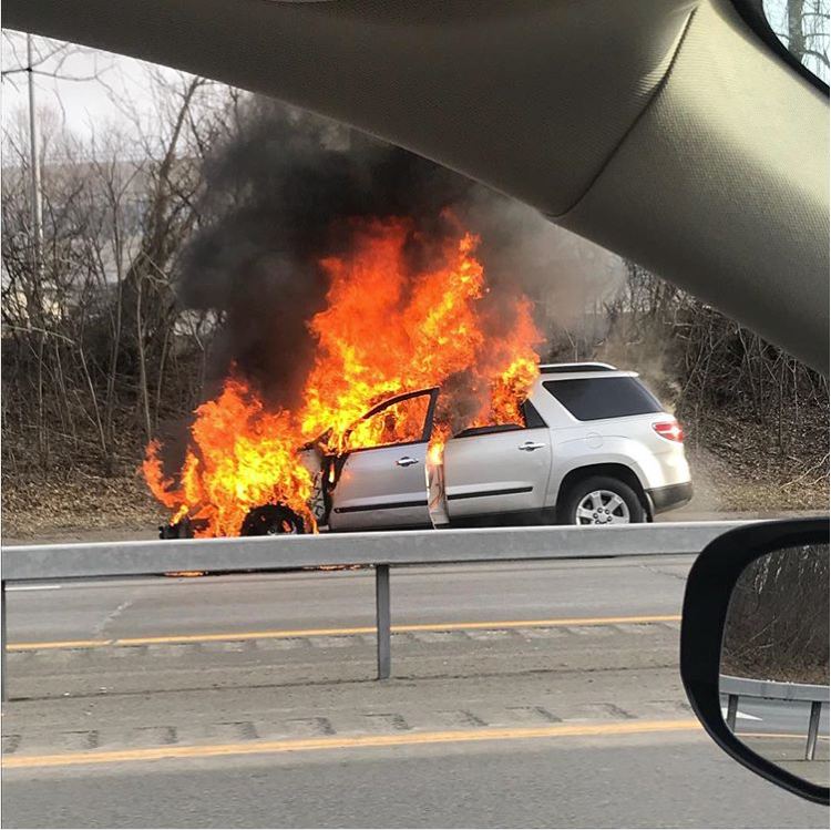 I-787 reopens after car fire in Albany