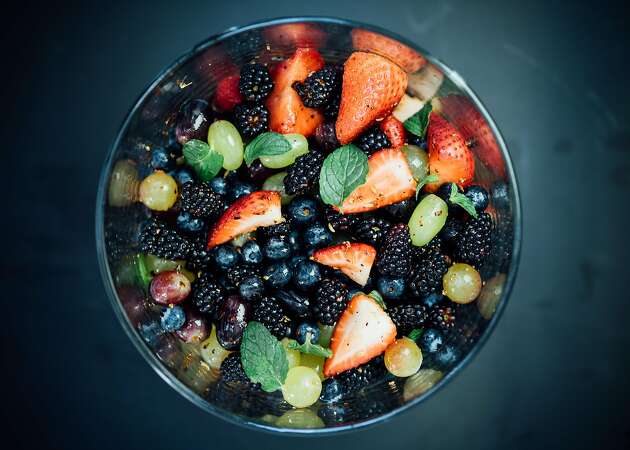 A Brown Kitchen: For Easter, a spiced fruit salad