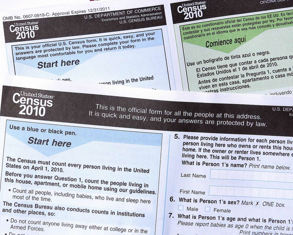 In this March 15, 2010 file photo, copies of the 2010 Census forms in Phoenix. The 2020 U.S. Census will add a question about citizenship status, a move that brought swift condemnation from Democrats who said it would intimidate immigrants and discourage them from participating.