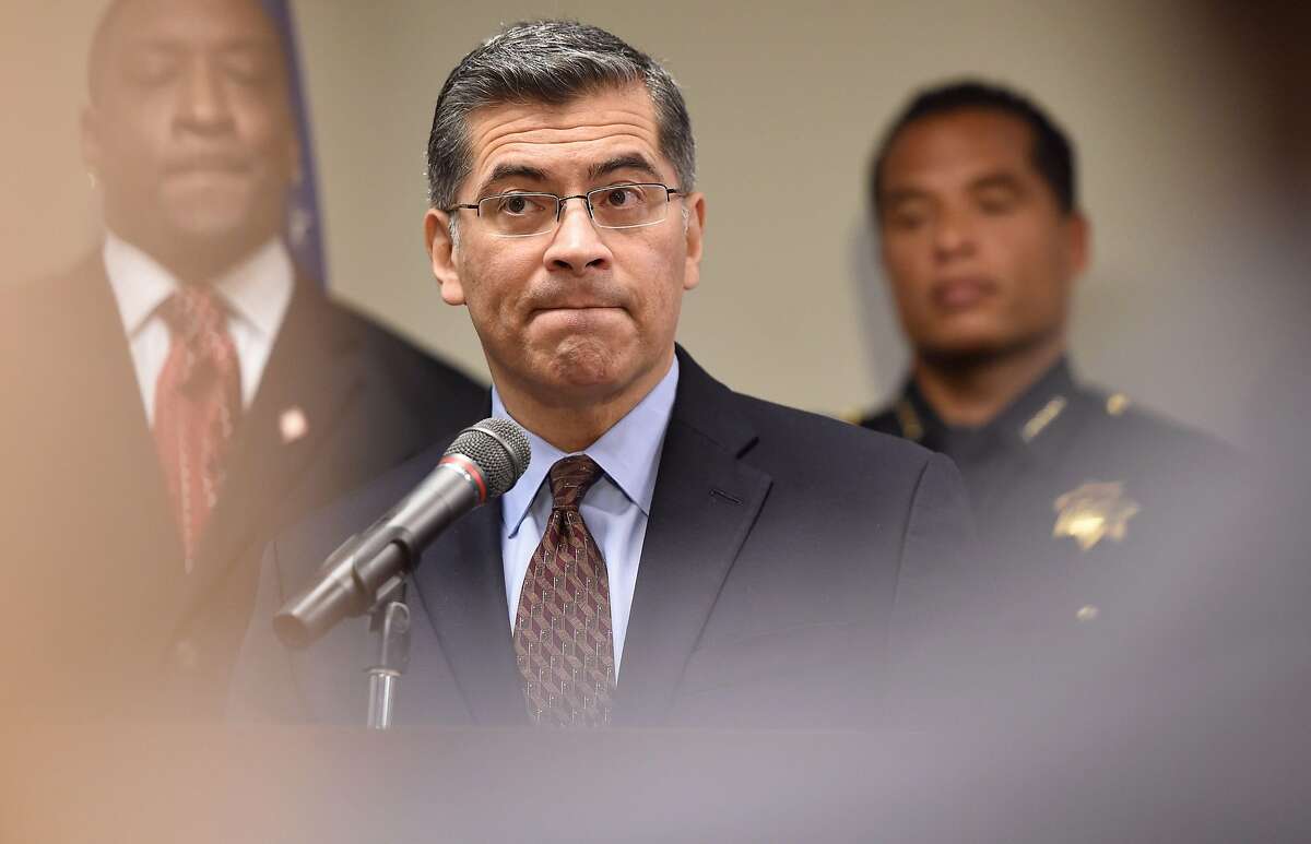 California Attorney General Xavier Becerra speaks to members of the media about the investigation of the shooting death of Stephon Clark in Sacramento. The Census Bureau “is well aware that adding the citizenship question will directly cause an undercount in the 2020 Census,” Becerra's office said.