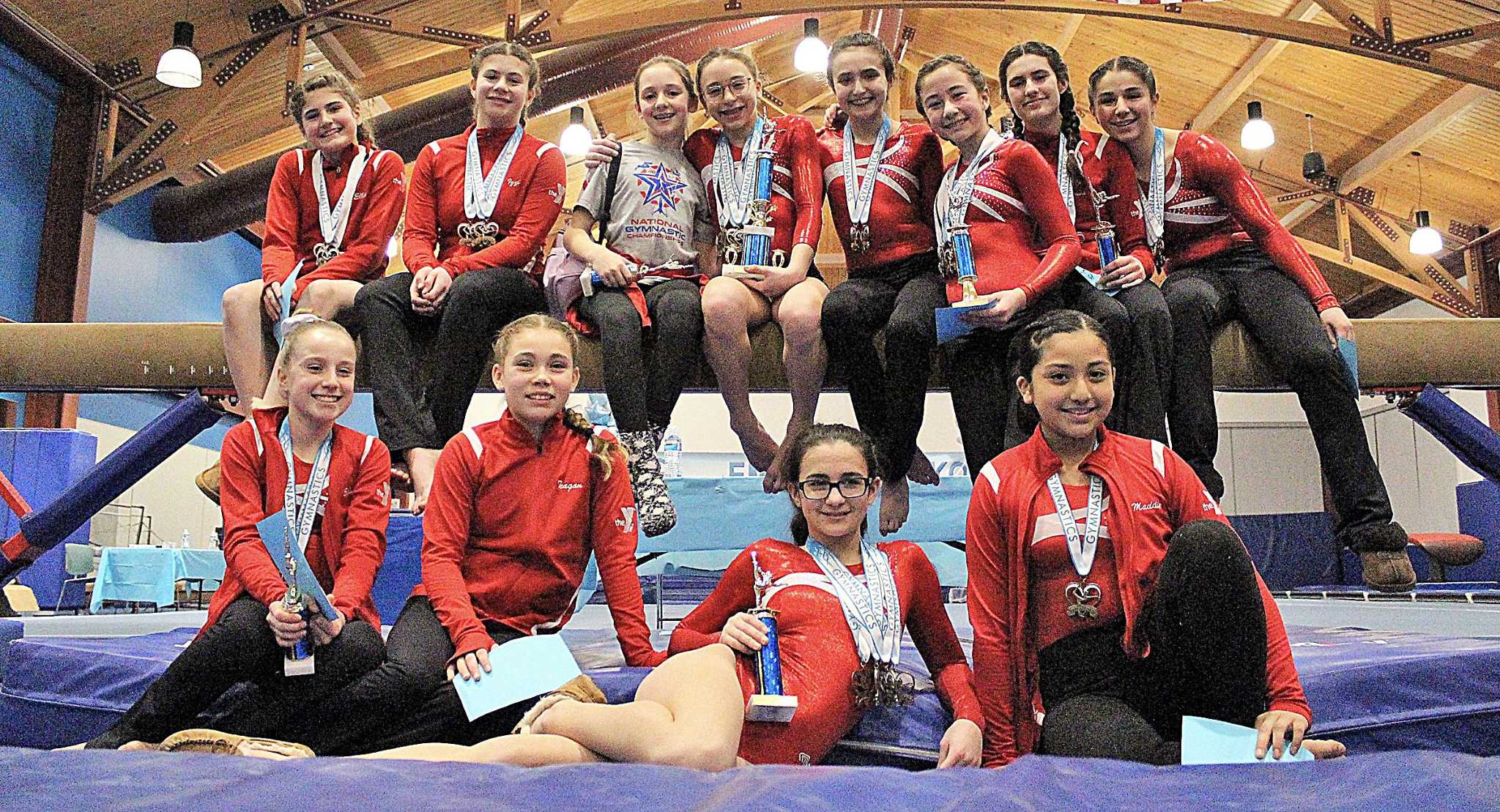 Wilton Y Gymnasts succeed at Invitational