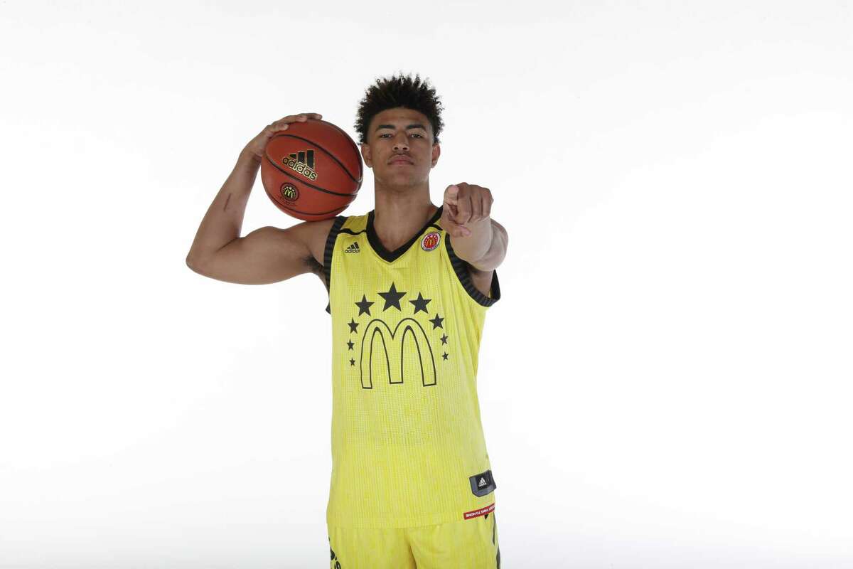 BOYS HOOPS: Quentin Grimes receives McDonald's All-American jersey