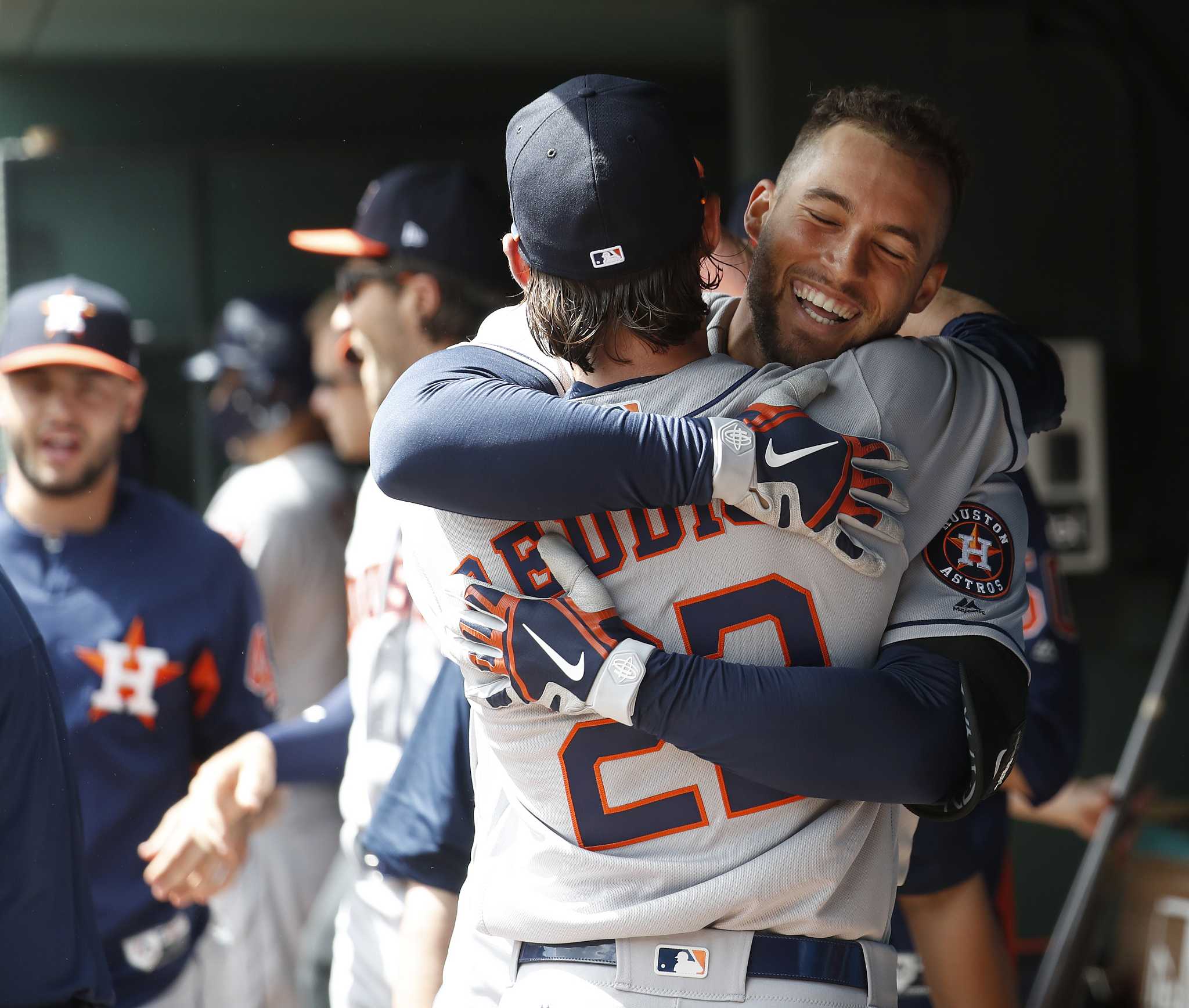 Watch: Felix Hernandez hugs Adrian Beltre to celebrate his