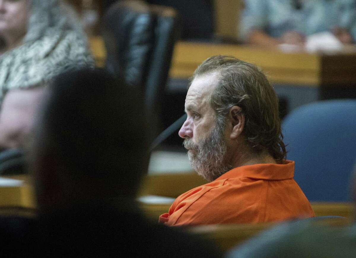 Schlitterbahn co-owner Jeffrey Wayne Henry sits in court during an extradition hearing Wednesday, March 28, 2018, in the 107th state District Courtroom in Brownsville, Texas. Henry was arrested in Cameron County for charges stemming from a Kansas-based grand jury indictment regarding the 2016 death of a 10-year-old-boy at the Schlitterbahn company's Kansas City waterpark.