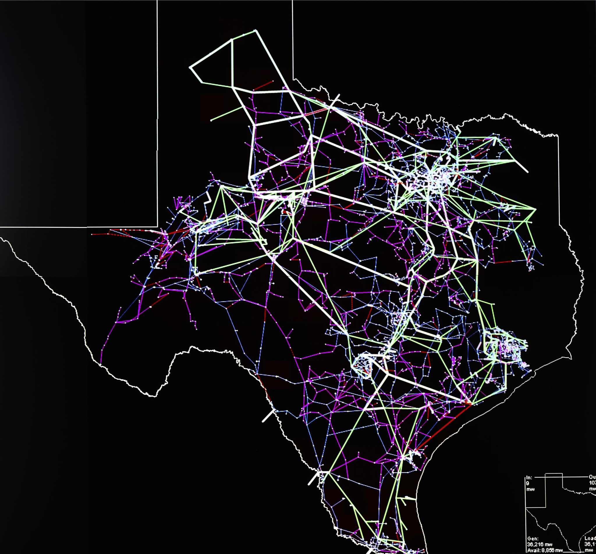 texas power grid map