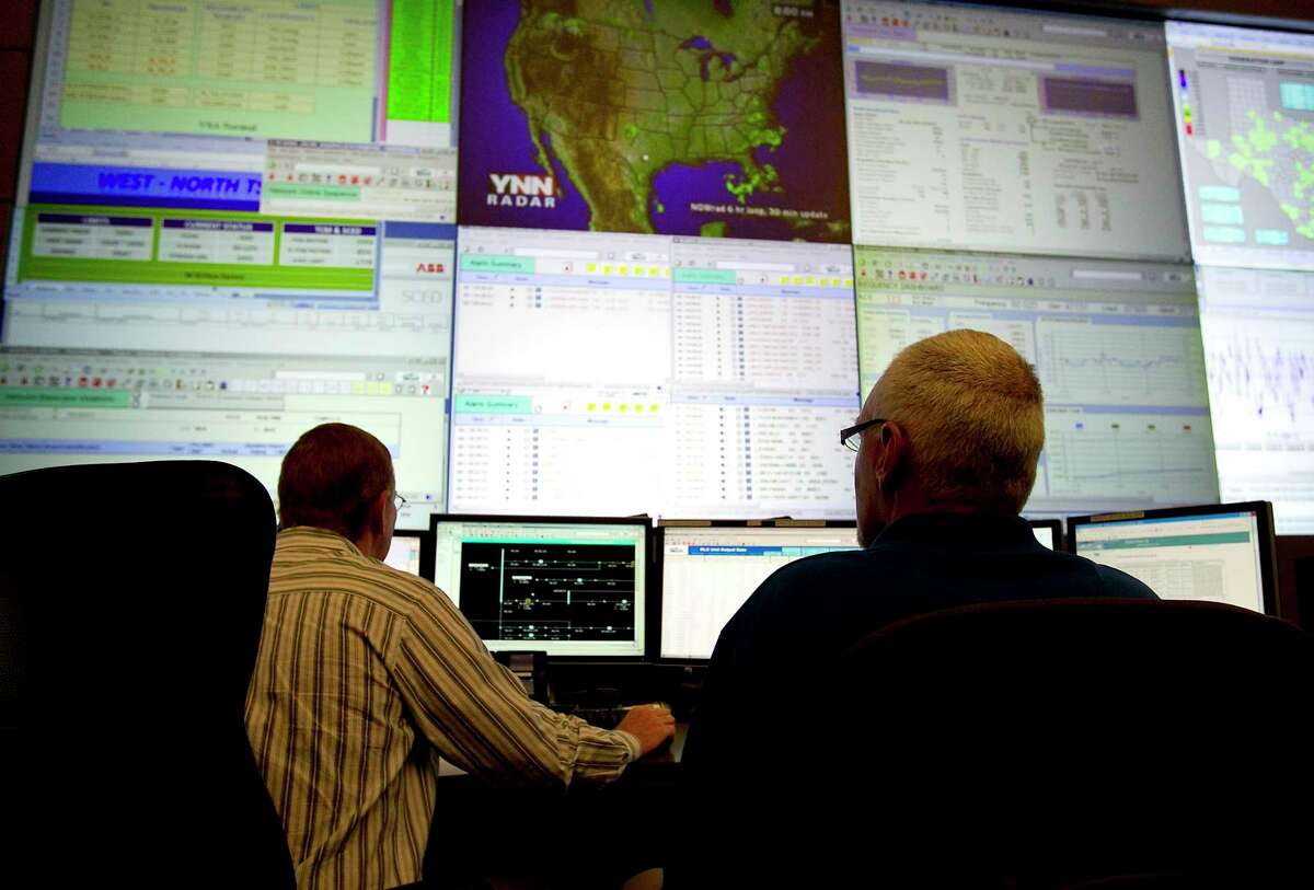The ERCOT command center in Taylor. Bill Magness, ERCOT's president and chief executive, said extreme cold knocked about half of the grid's electricity generation offline, or 52,277 megawatts out of 107,514 megawatts of total installed capacity.