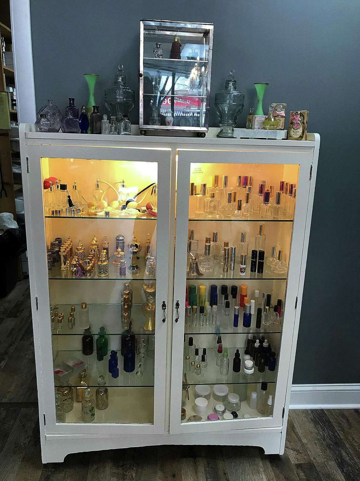 A display at The Parfumerie, a new perfume supply store in Danbury, Conn., on Monday, April 2, 2018.