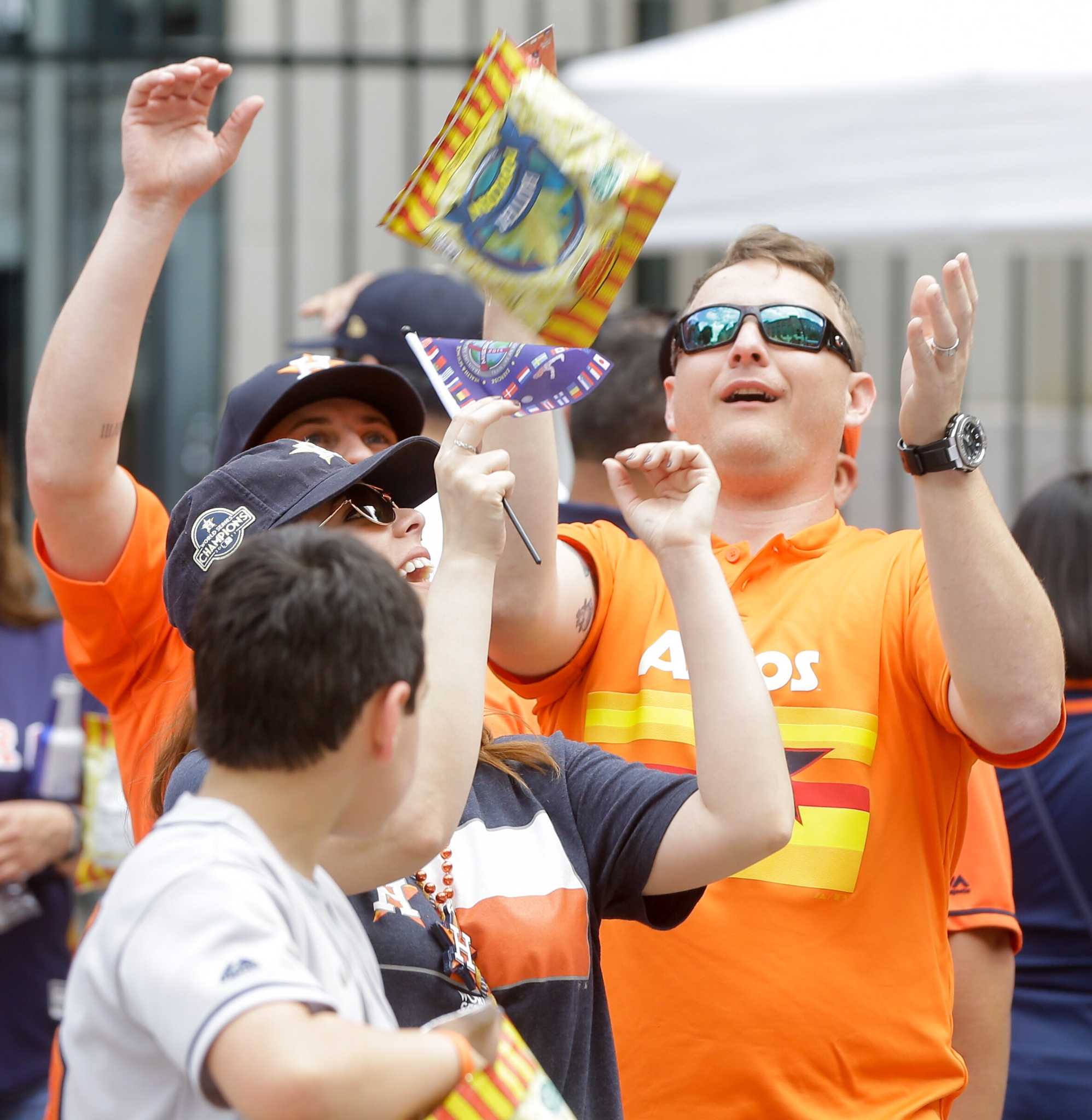 An Astros fan wearing a sequined baseball cowboy hat is seen before News  Photo - Getty Images