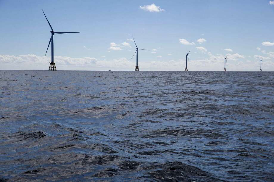The Block Island Wind Farm operated by Deepwater Wind, in September 2016. Photo: Eric Thayer / Bloomberg / Â© 2016 Bloomberg Finance LP