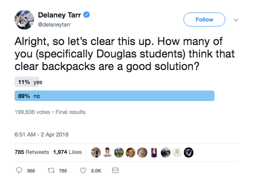 Parkland students rebel against clear backpacks with funny memes