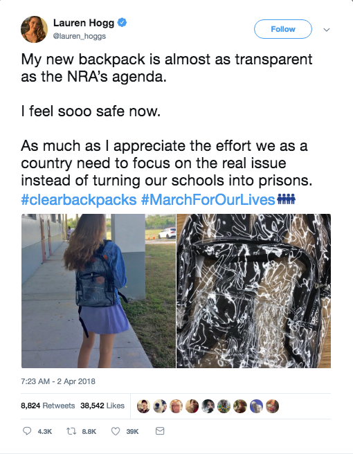 Parkland students rebel against clear backpacks with funny memes