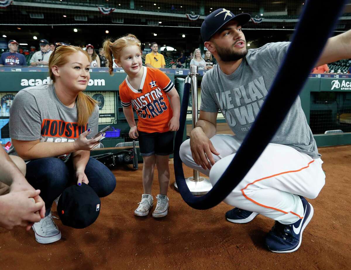Houston Astros starting pitcher Lance McCullers Jr. and his wife