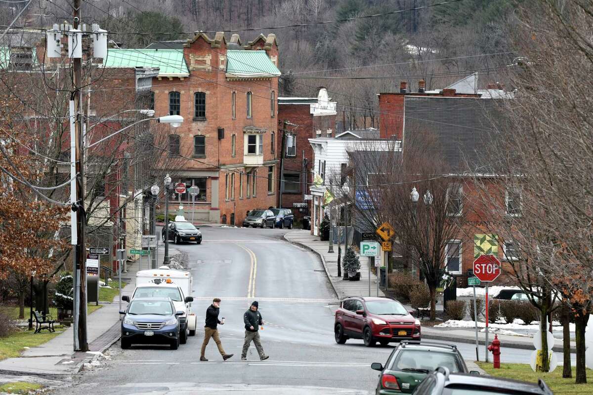 Looking down Classic Street at towards the center of town on Wednesday, Jan. 4, 2017, in Hoosick Falls, N.Y. (Will Waldron/Times Union)