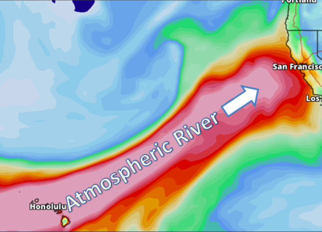 Atmospheric River Could Hit Bay Area With Month Of Rain In 2 Days