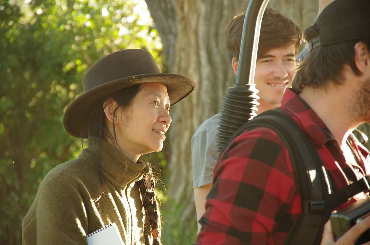 Writer/Director Chlo� Zhao on the set of her new film "The Rider"Credit: Courtesy of Sony Pictures Classics