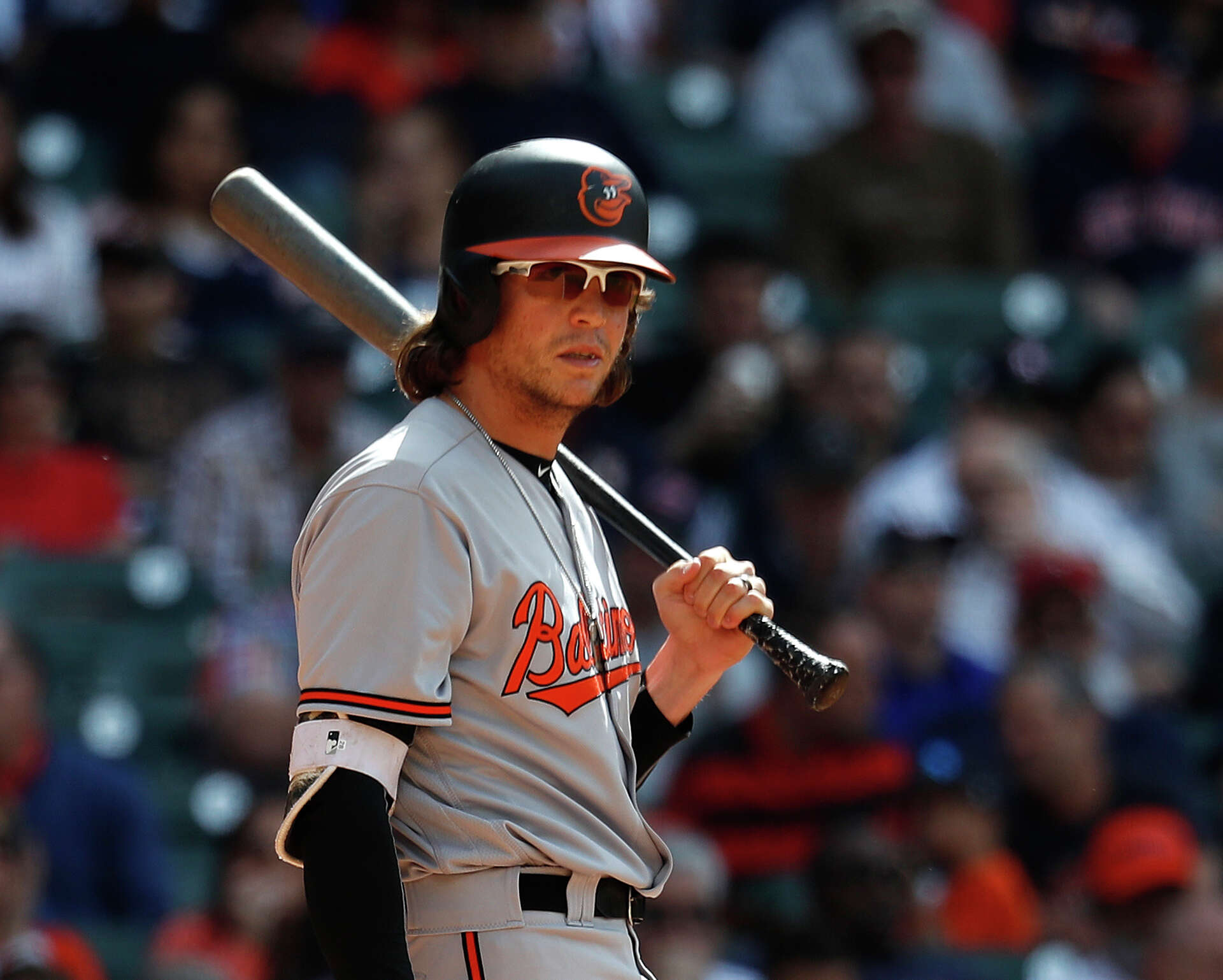 Former Astro Colby Rasmus receives warm reception from fans