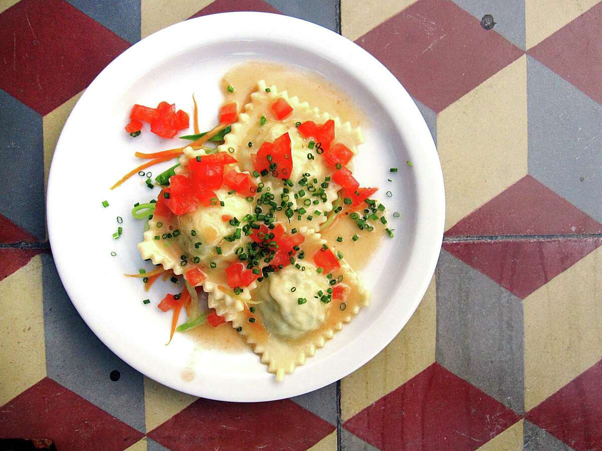 Shrimp and crab ravioli from Outlaw Kitchen, which was among Yelp's top restaurants in Texas.