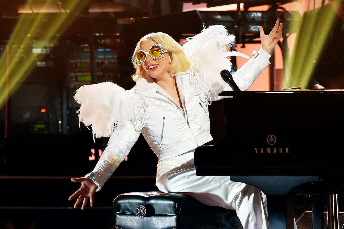 NEW YORK, NY - JANUARY 30: Recording artist Lady Gaga performs onstage during 60th Annual GRAMMY Awards - I'm Still Standing: A GRAMMY Salute To Elton John at the Theater at Madison Square Garden on January 29, 2018 in New York City. (Photo by Michael Kovac/Getty Images for NARAS)
