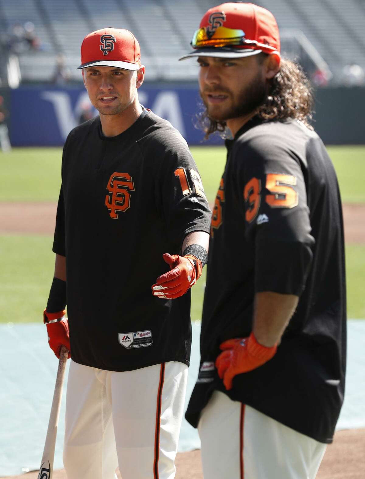 San Francisco Giants' Joe Panik Models Team's 2015 Jerseys