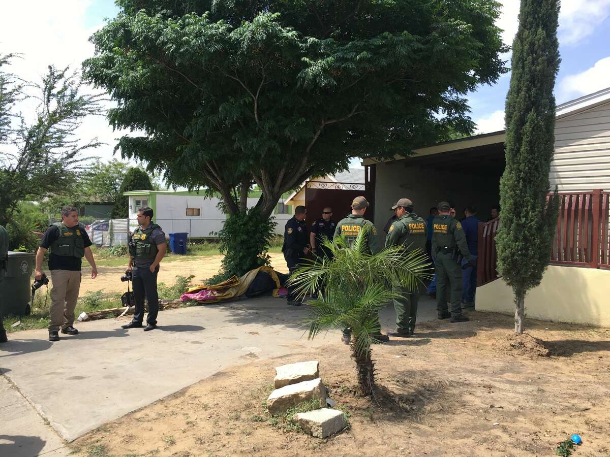 Laredo police found a stash house in the 4500 block of Corrada Avenue Friday morning with 69 undocumented immigrants inside.
