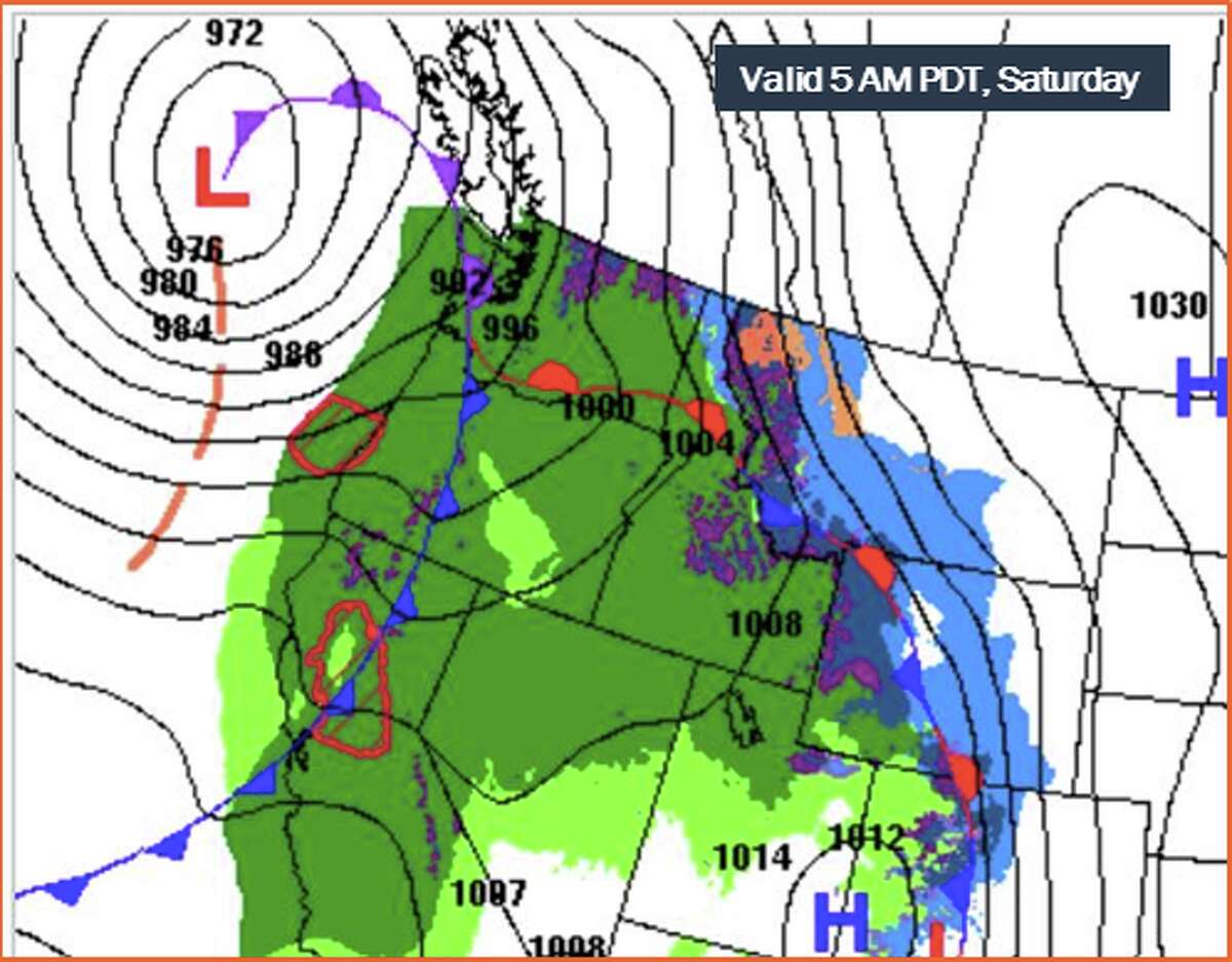 Winds to 39 mph, rain in Seattle Saturday