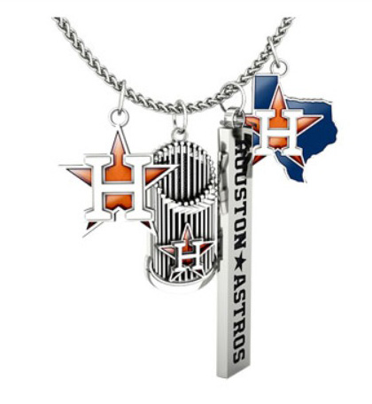 HOUSTON ASTROS FAN COLLECTION-Fan Collection-Trophy Charm Necklace