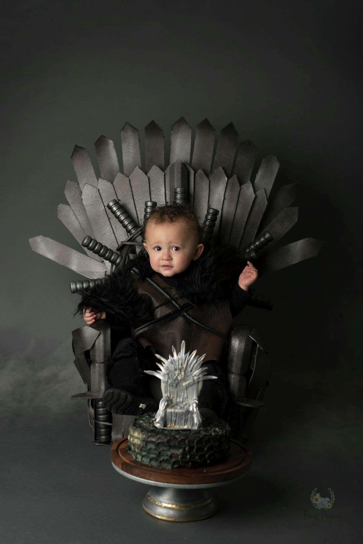 Hosea Victor turned one on Feb. 6, but he's already ready to rule the Seven Kingdoms like Jon Snow.