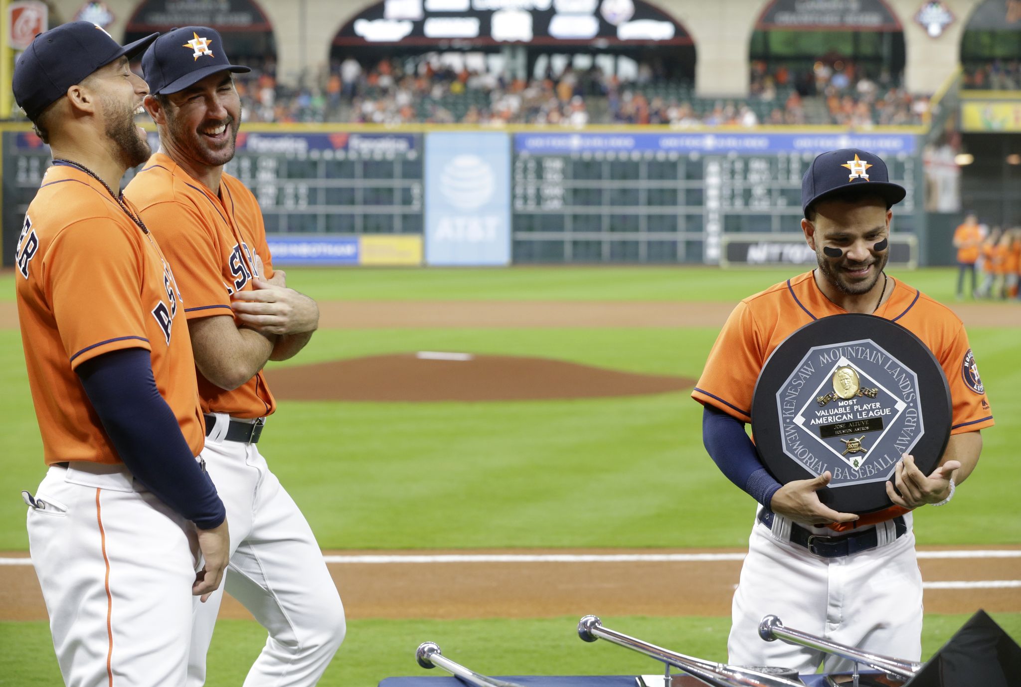 Jose Altuve Gets a Surprise From Justin Verlander as Glamorous