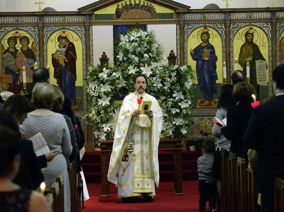 Stamford Greek church holds Orthodox Good Friday service