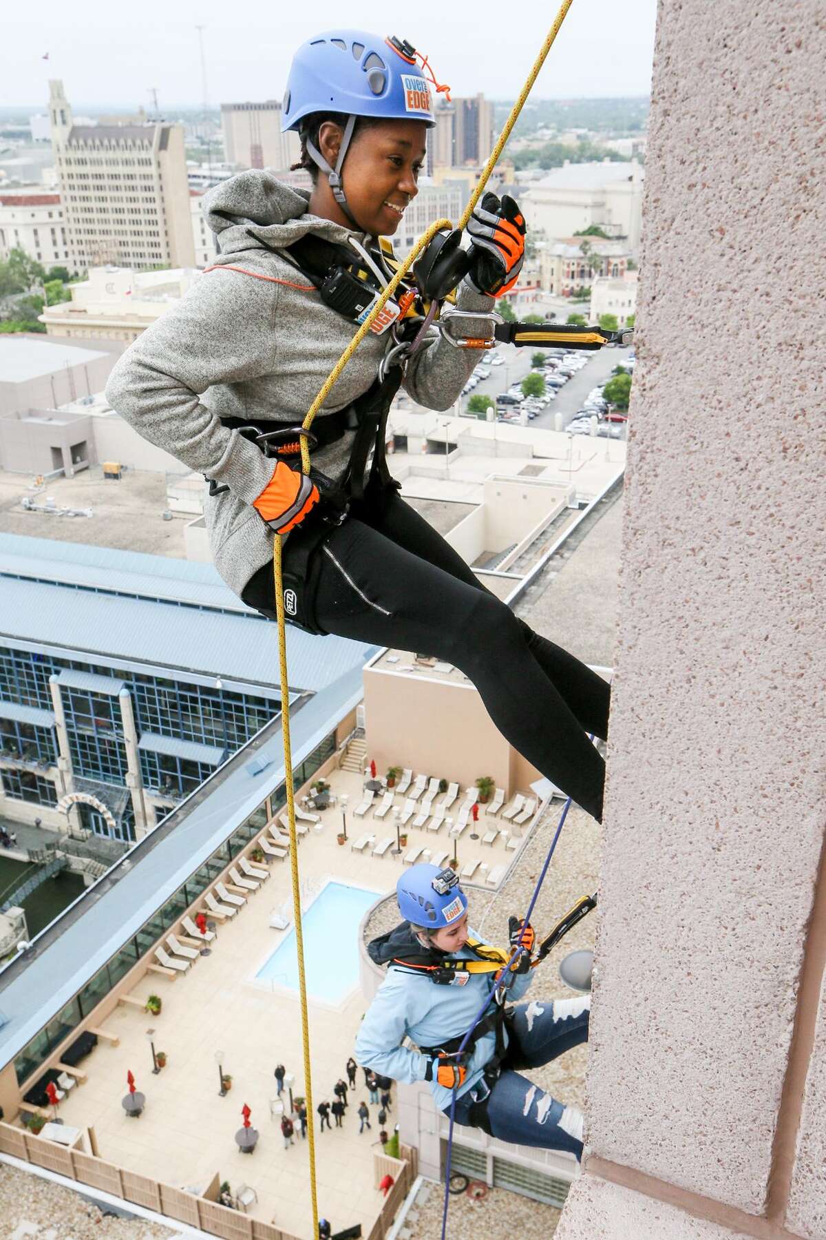 Rappellers take Boysville fundraising 19 stories high