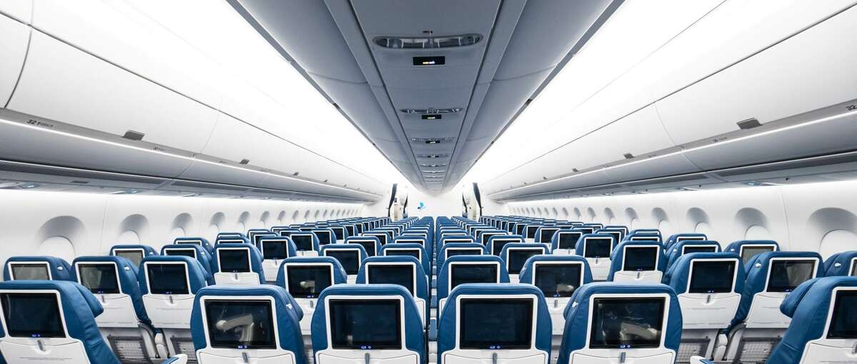 French bee flies an Airbus A350 between Paris, San Francisco and Papeete, Tahiti with 10-abreast seating in economy