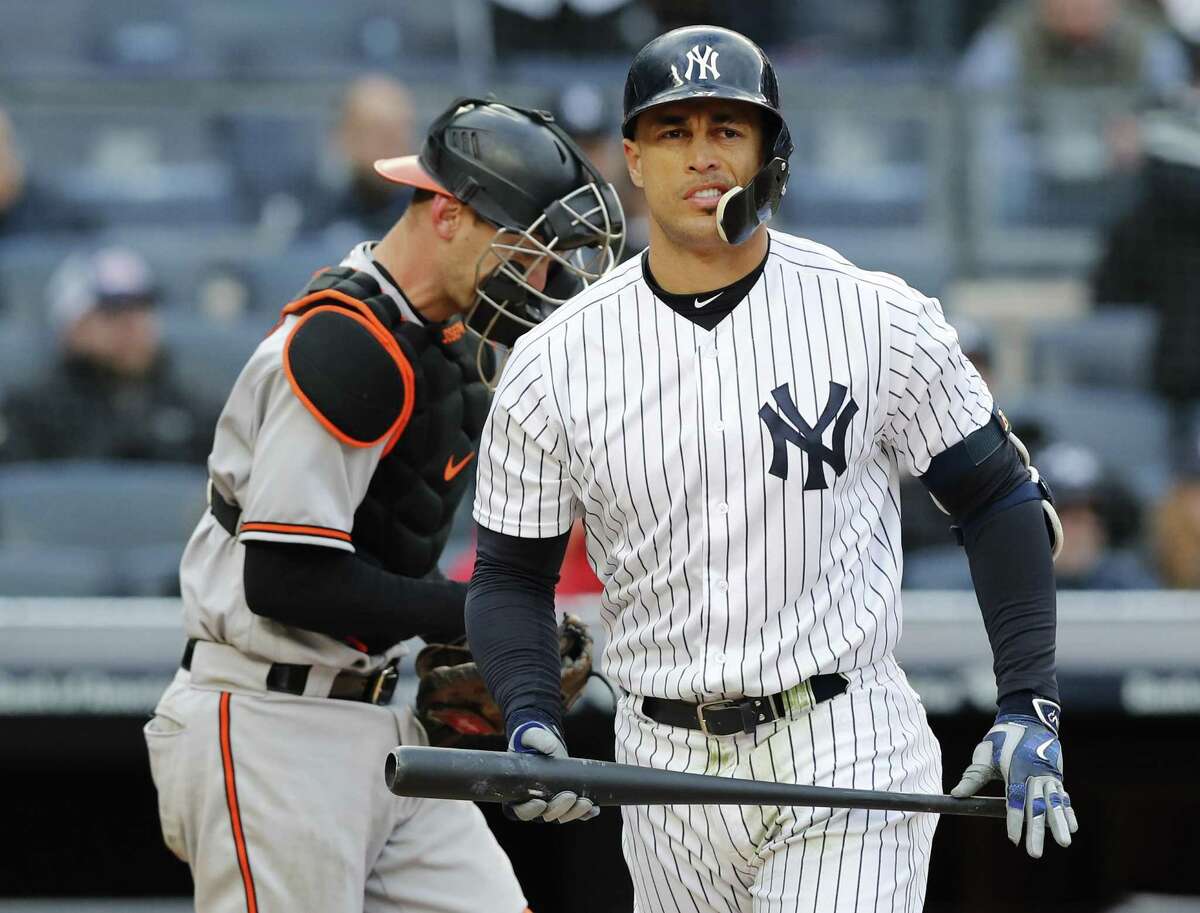 Giancarlo Stanton hears boos while striking out 5 times in Yankee Stadium  debut