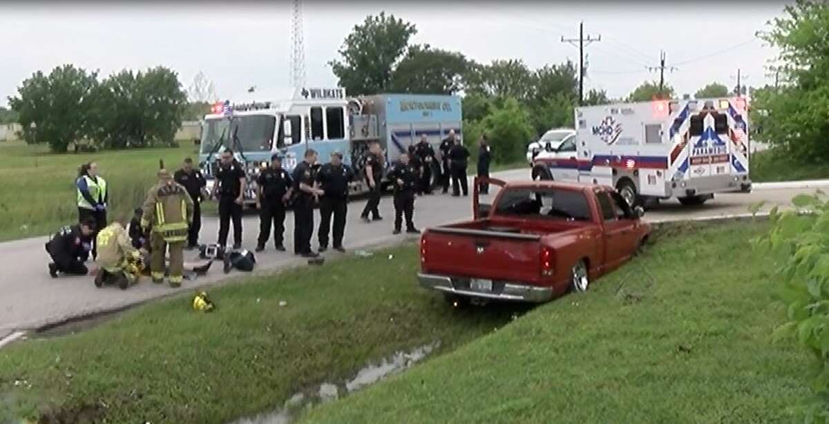 Stolen truck crashes into ditch in Montgomery County