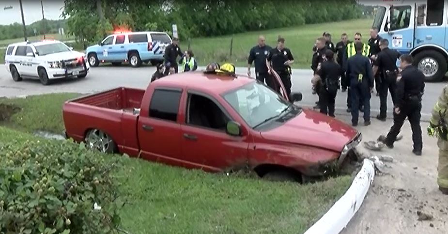 Stolen Truck Crashes Into Ditch In Montgomery County Police Chase